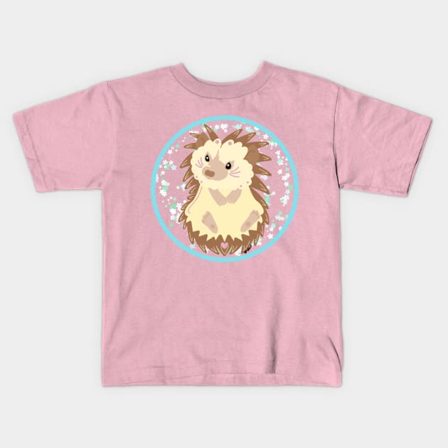 The Flower girl -Hedgehog Kids T-Shirt by GrannyPomshka